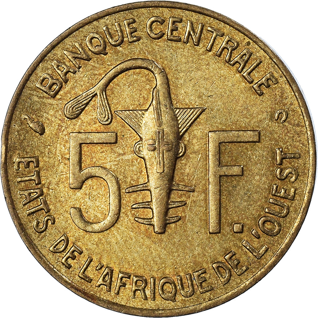 Moneta, Kraje Afryki Zachodniej, 5 Francs, 2002