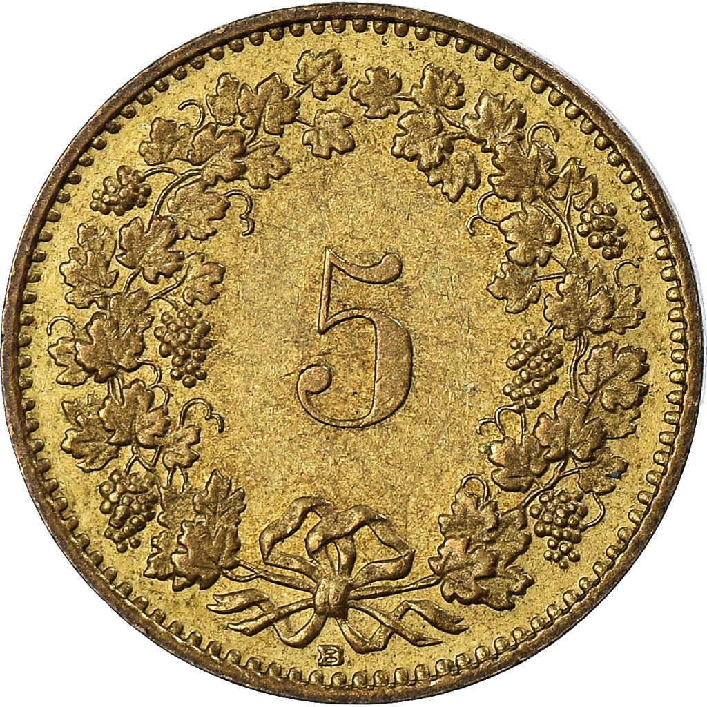 Coin, Switzerland, 5 Rappen, 1988