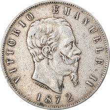 Monnaie, Italie, Vittorio Emanuele II, 5 Lire, 1872, Milan, TB+, Argent, KM:8.3