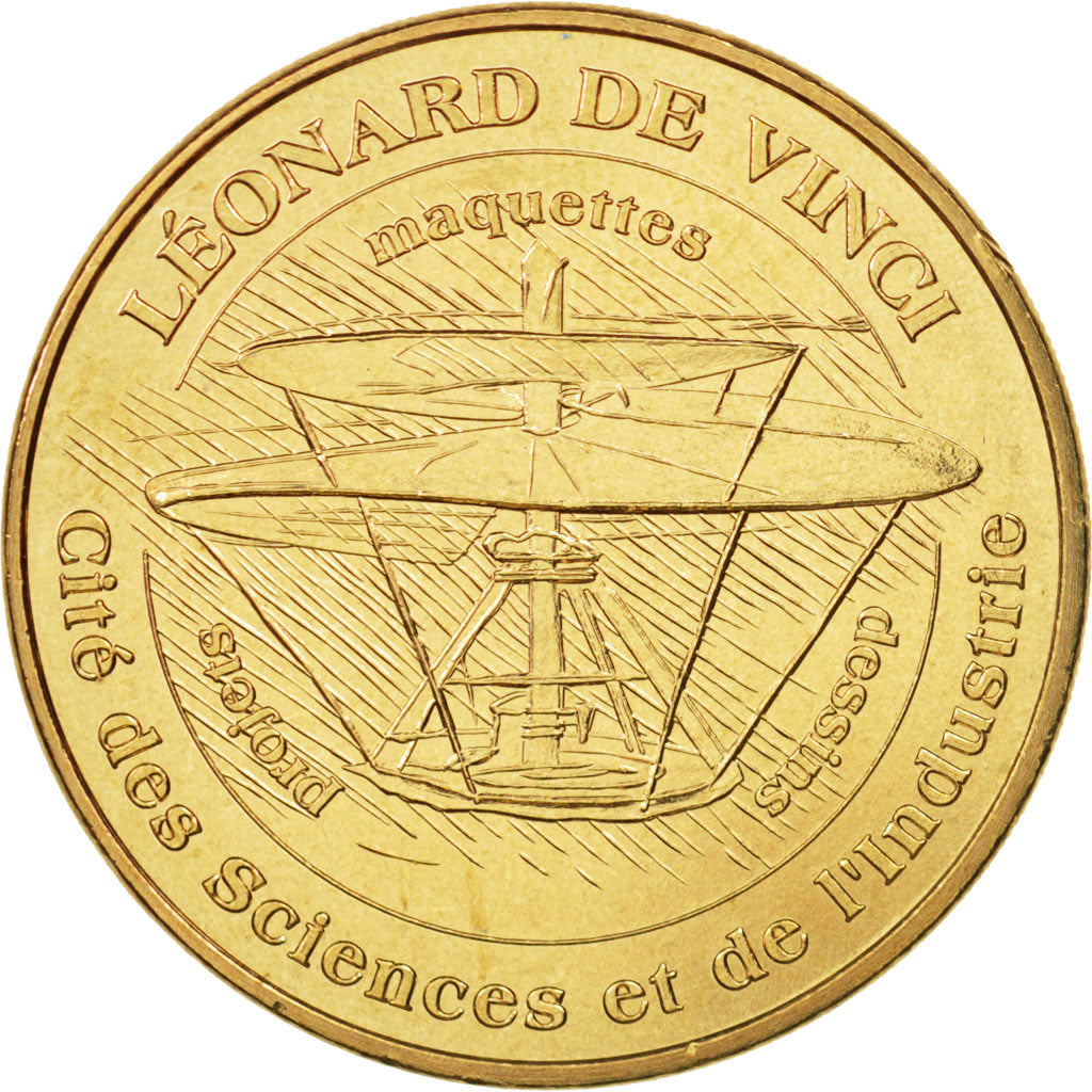 Francia, Token, Touristic token, 75/ Paris - Léonard de Vinci - Cité des Sc...