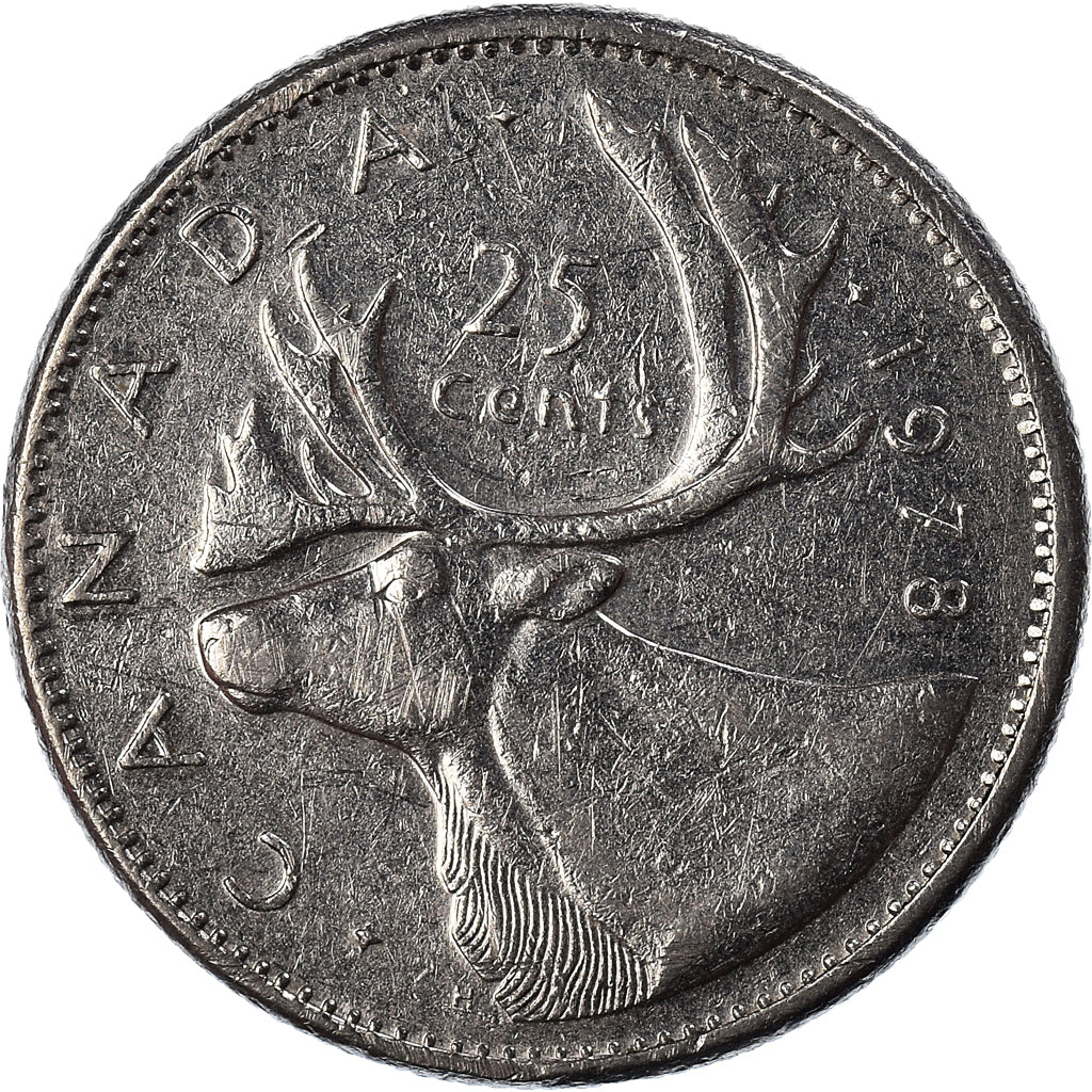 Coin, Canada, 25 Cents, 1978