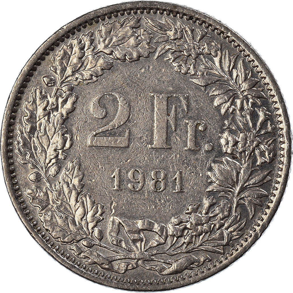 Moneta, Svizzera, 2 Francs, 1981