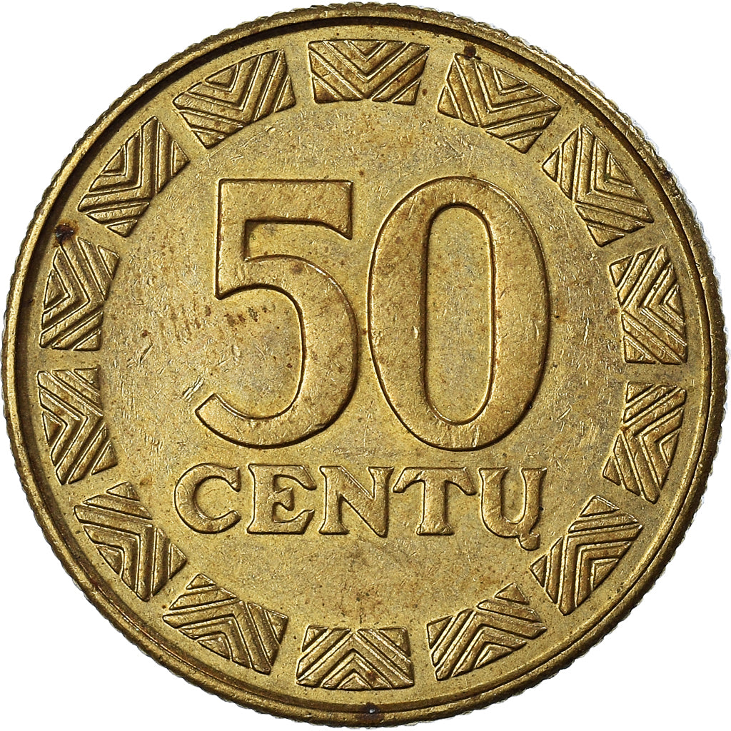 Moneda, Lituania, 50 Centu, 1997