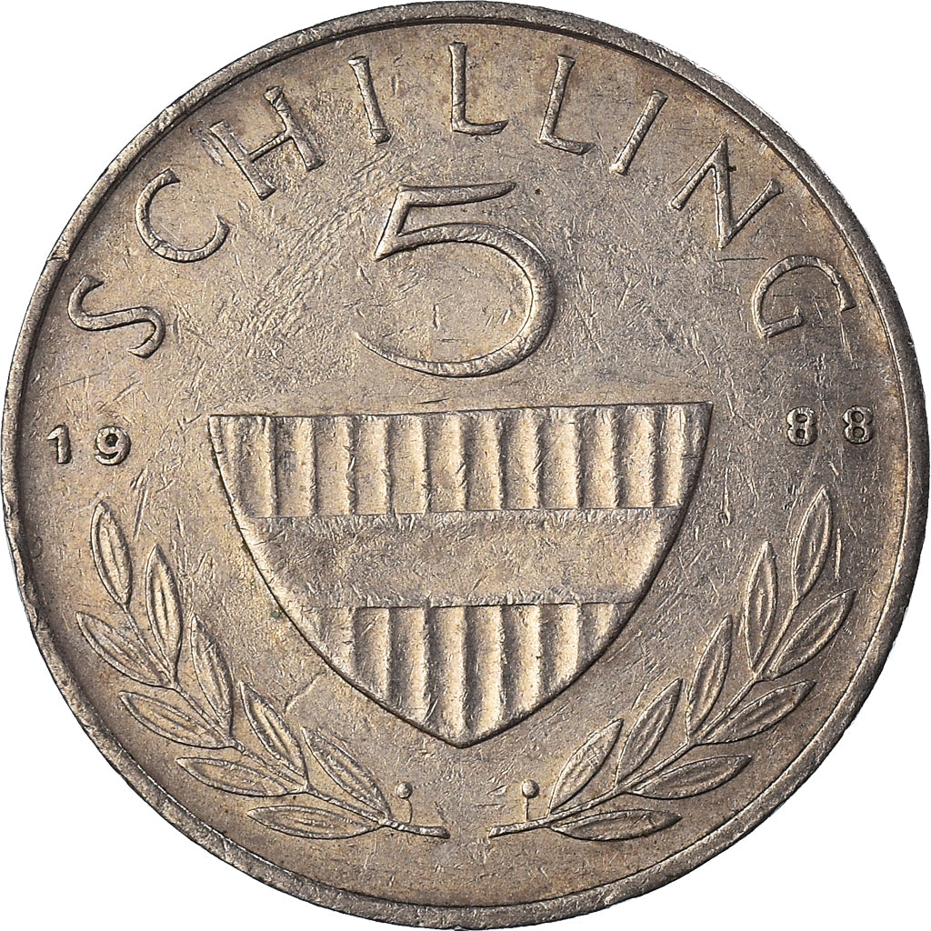 Coin, Austria, 5 Schilling, 1988