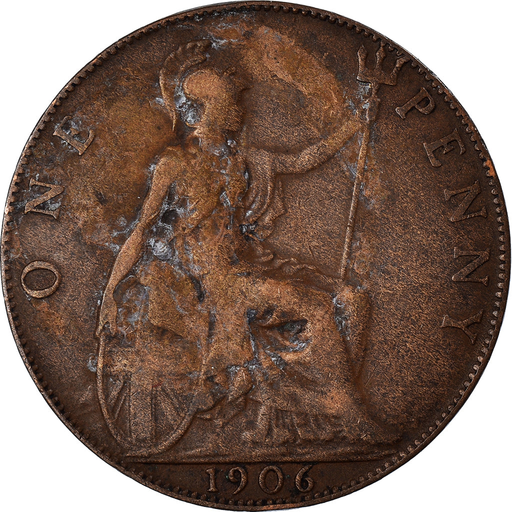Monnaie, Grande-Bretagne, Penny, 1906
