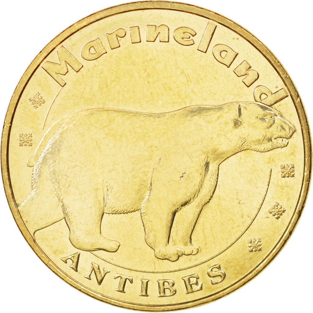 Frankreich, Token, Touristic token, 06/ Antibes - Marineland - Ours polaire