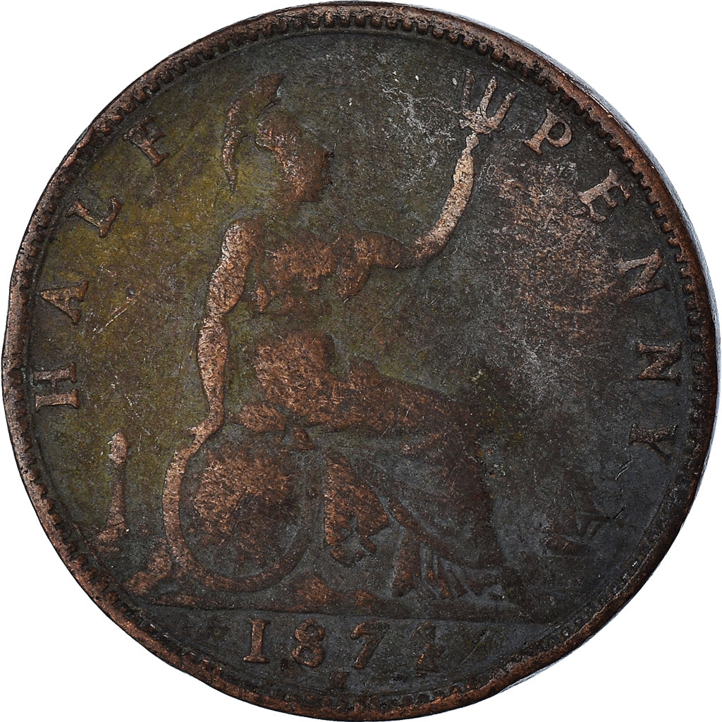 Coin, Great Britain, 1/2 Penny, 1874