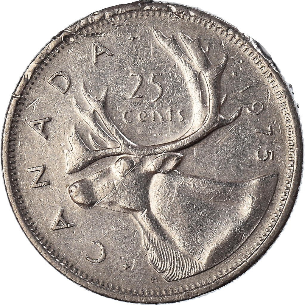 Coin, Canada, 25 Cents, 1975