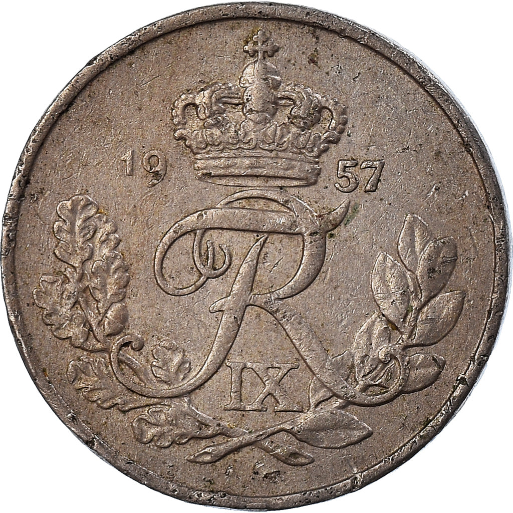 Coin, Denmark, 10 Öre, 1957