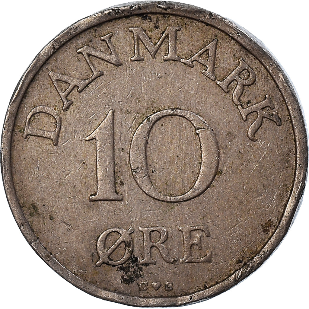 Coin, Denmark, 10 Öre, 1957