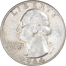 Monnaie, États-Unis, Washington Quarter, Quarter, 1964, U.S. Mint