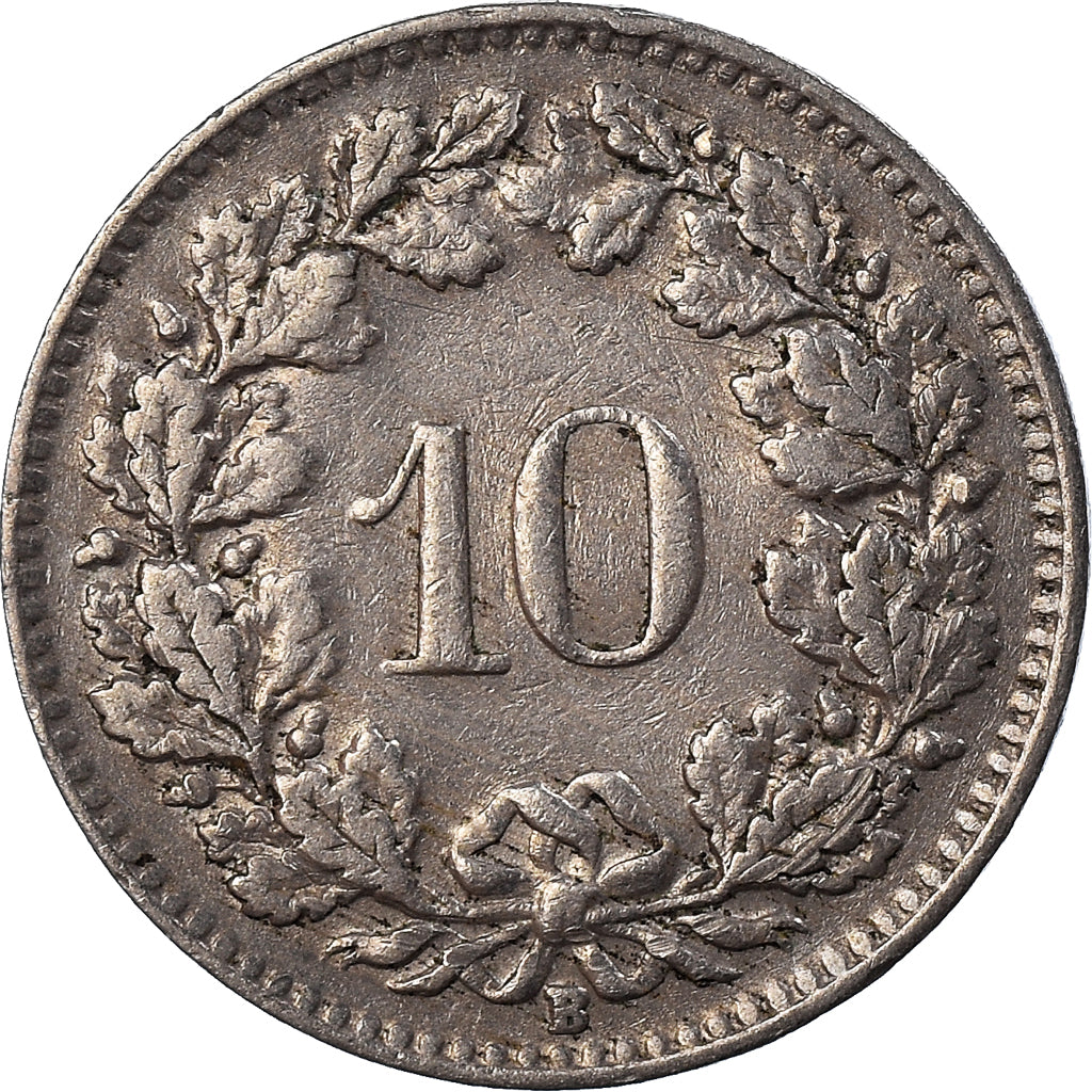 Moeda, Suíça, 10 Rappen, 1947