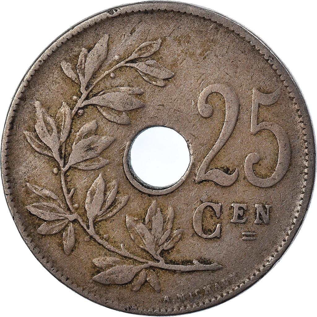 Moneta, Belgio, 25 Centimes, 1921