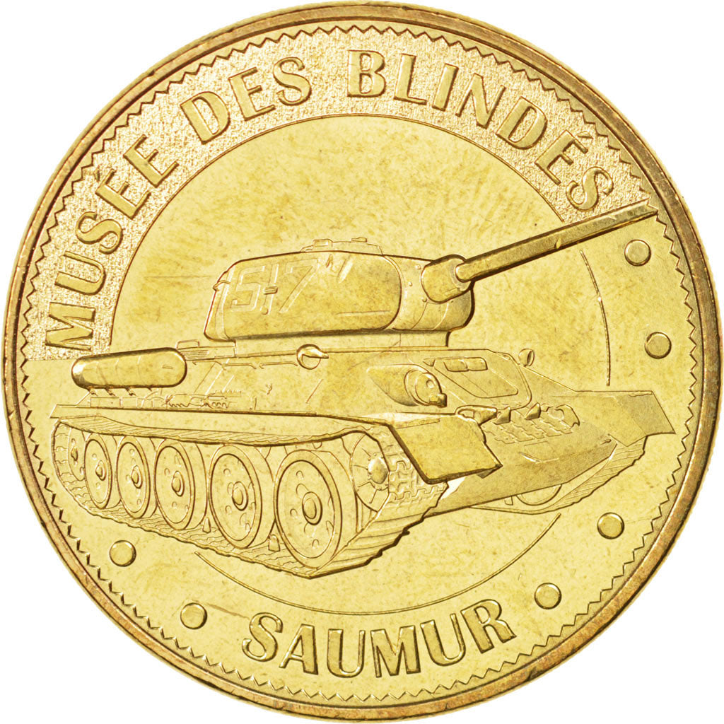 Francia, Token, Jetón turístico, 49/ Musée des Blindés - Char Russe T34