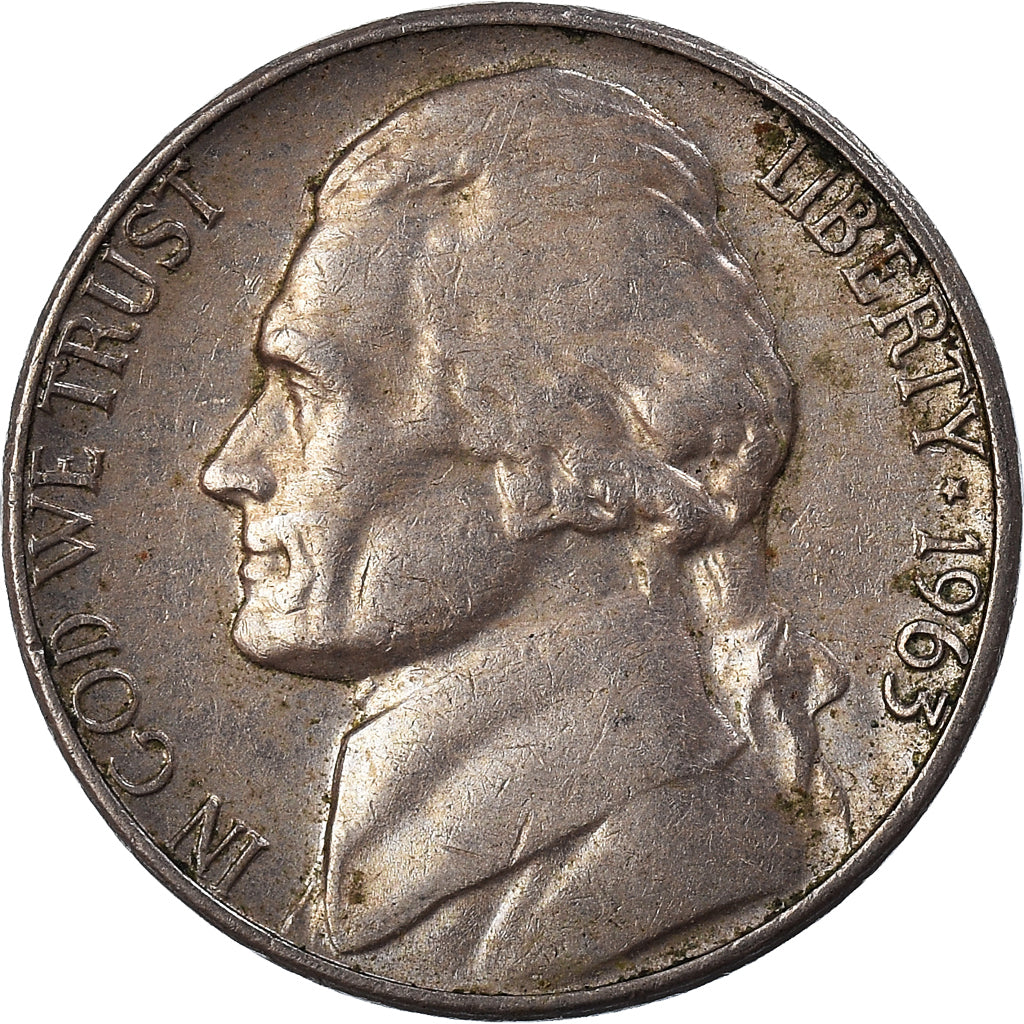 Münze, Vereinigte Staaten, 5 Cents, 1963