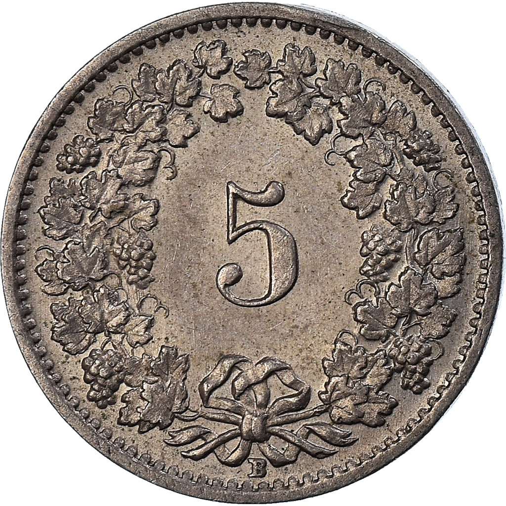 Monnaie, Suisse, 5 Rappen, 1955
