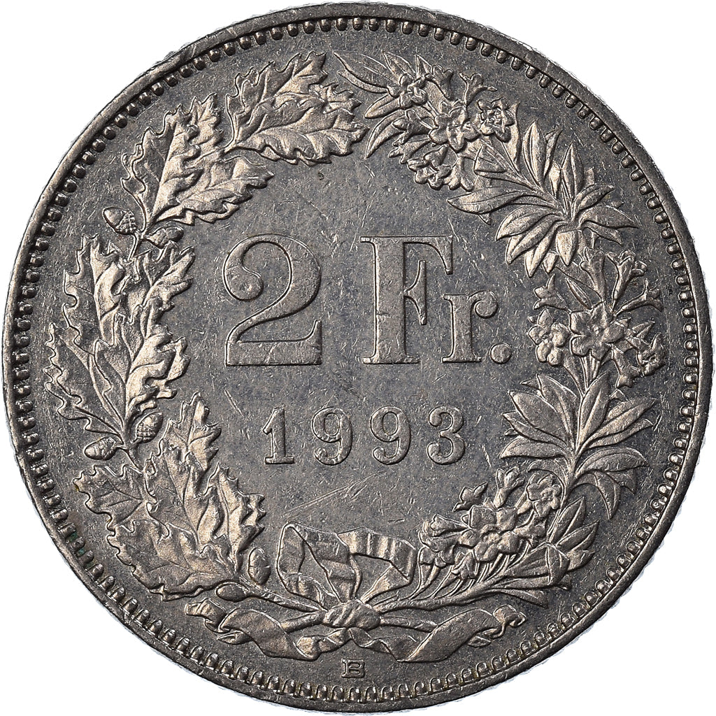 Moneta, Szwajcaria, 2 Francs, 1993