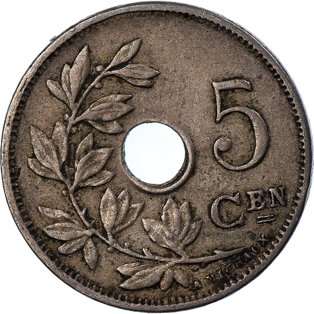 Moneta, Belgio, 5 Centimes, 1921