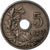 Moneda, Bélgica, 5 Centimes, 1921