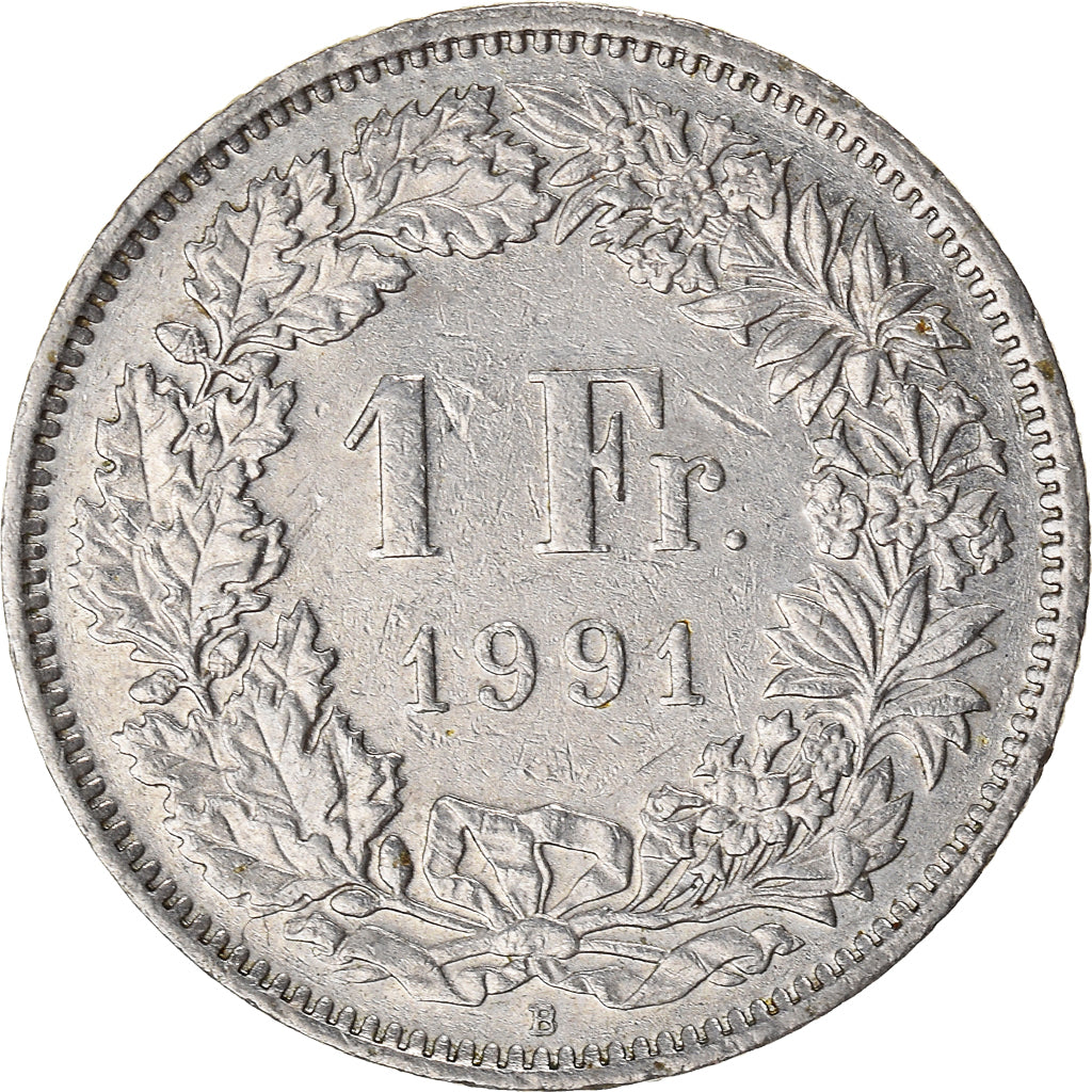 Moneda, Suiza, Franc, 1991