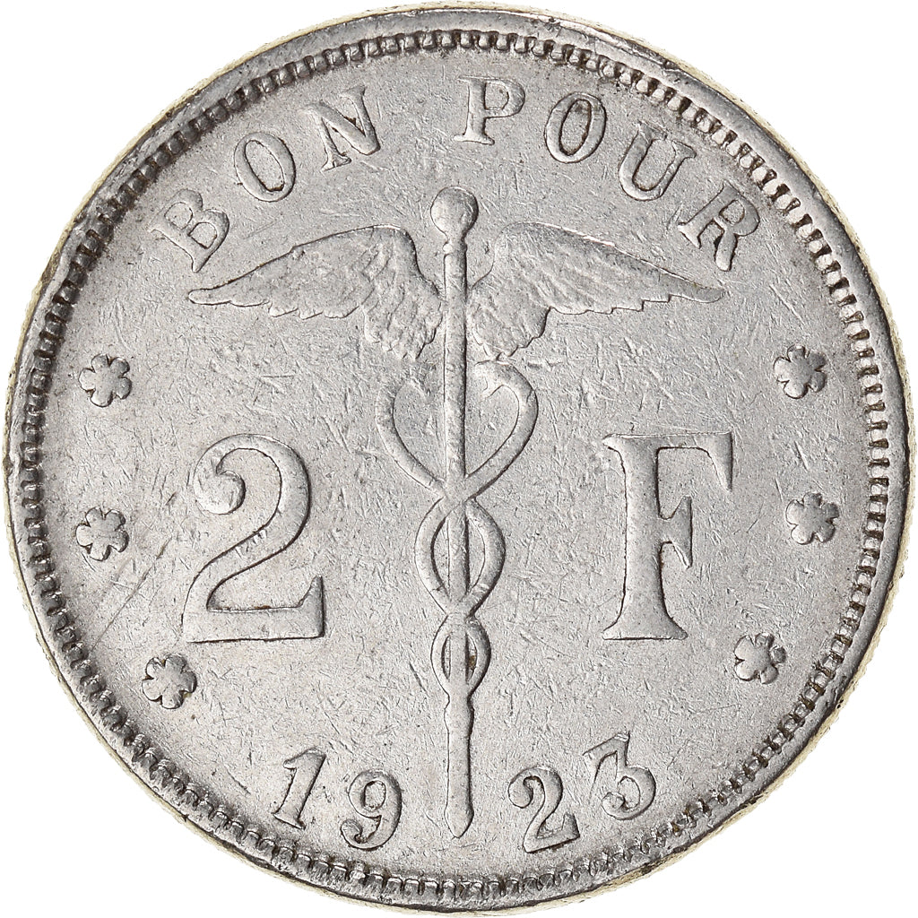 Monnaie, Belgique, 2 Francs, 2 Frank, 1923
