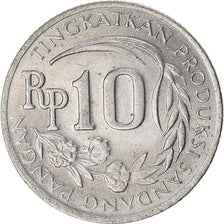 Moneda, Indonesia, 10 Rupiah, 1971