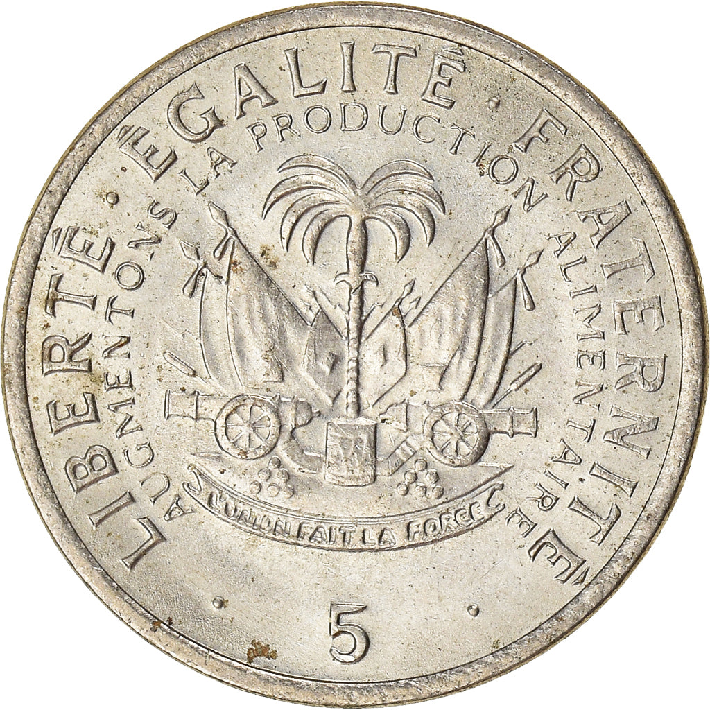 Münze, Haiti, 5 Centimes, 1975