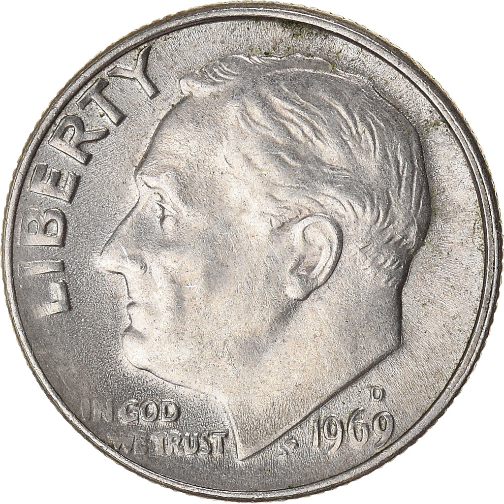 Munten, Verenigde Staten, Dime, 1969