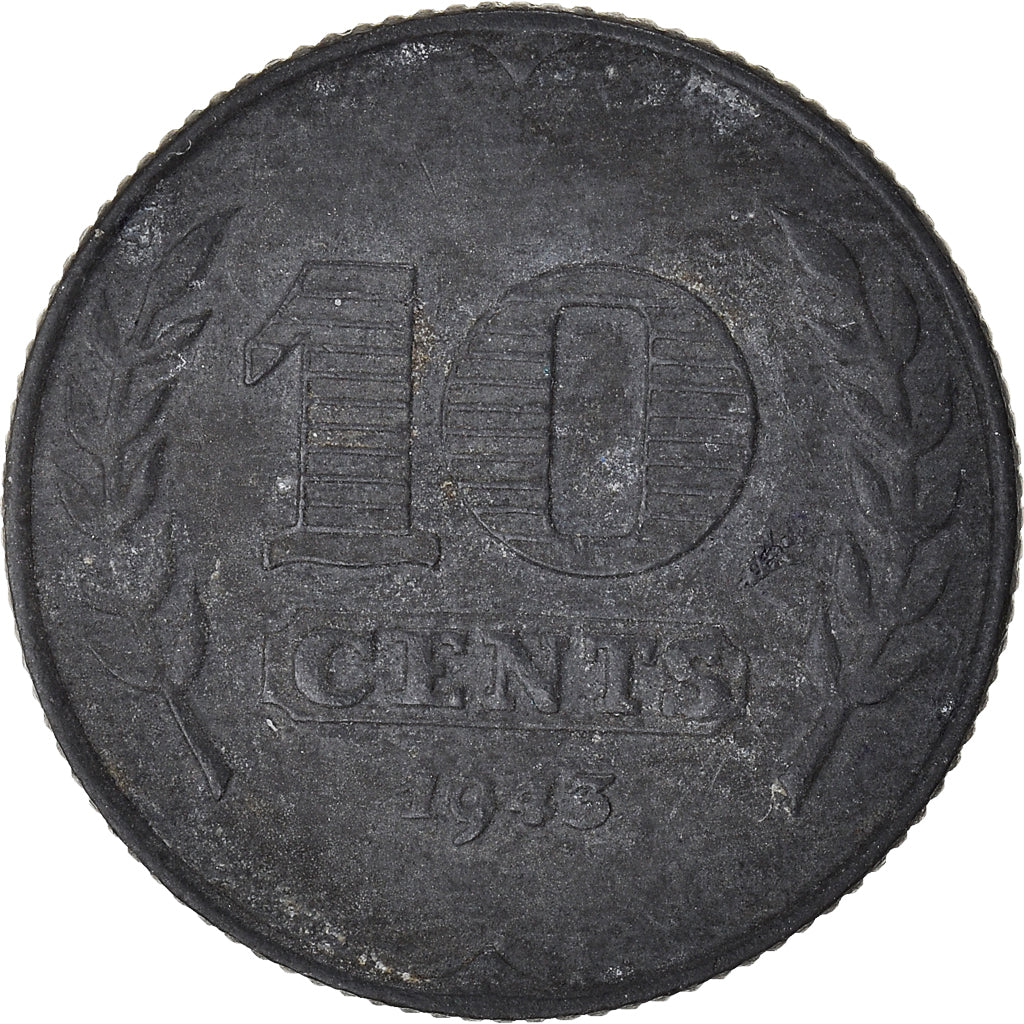 Munten, Nederland, 10 Cents, 1943