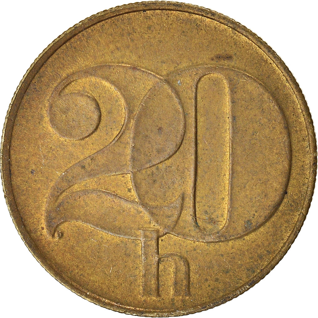 Monnaie, Tchécoslovaquie, 20 Haleru, 1992
