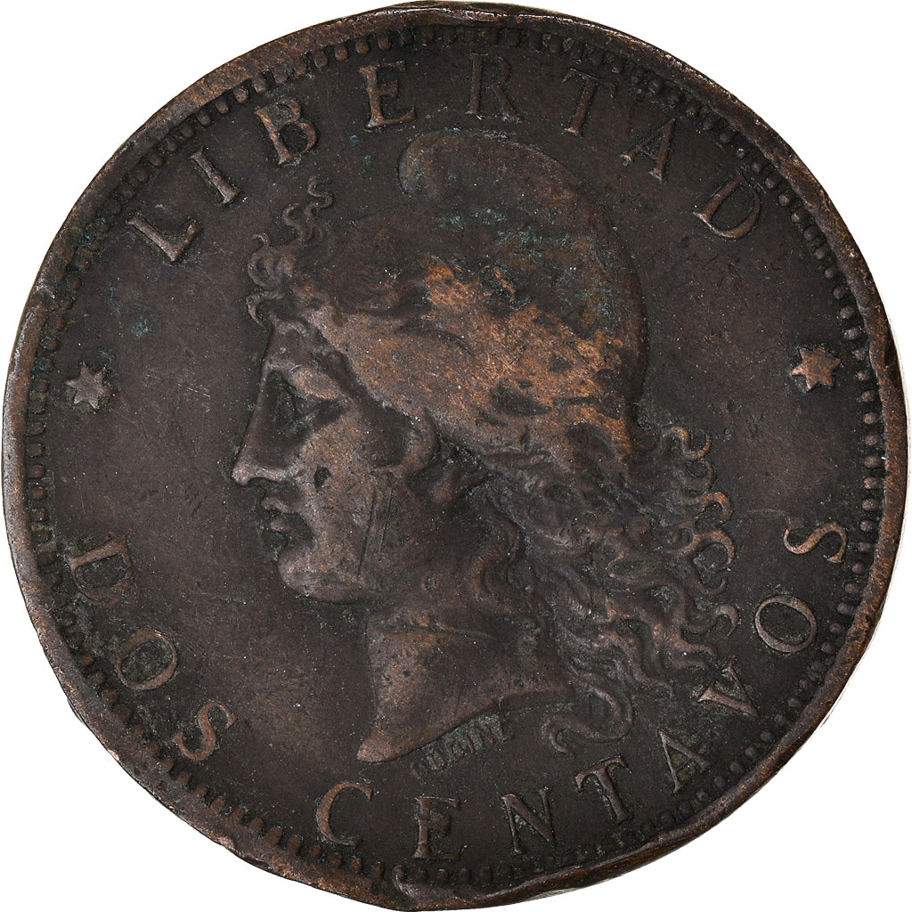 Coin, Argentina, 2 Centavos, 1884