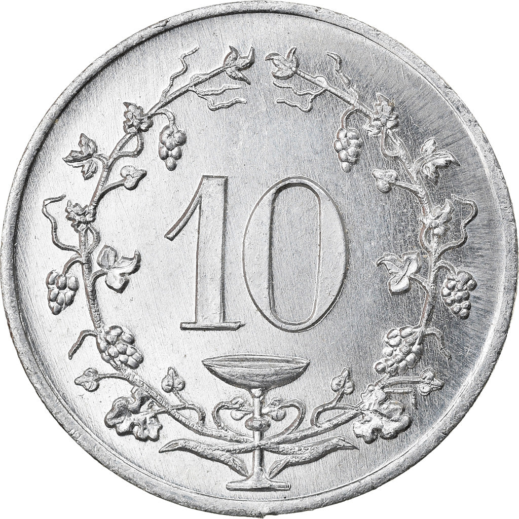 jeton, France, Champagne C. Gauthier, Epernay, 10 Centimes, SUP+, Aluminium