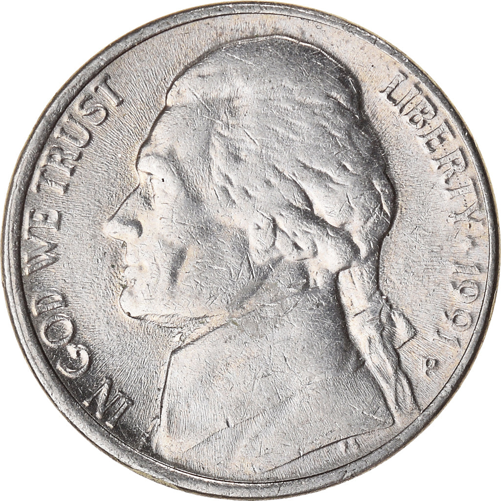 Moneta, Stati Uniti, 5 Cents, 1991