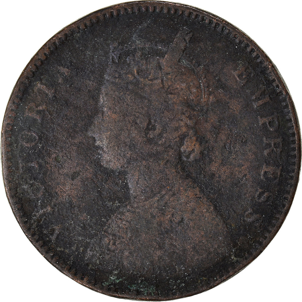 Coin, INDIA-BRITISH, 1/2 Anna, 1877