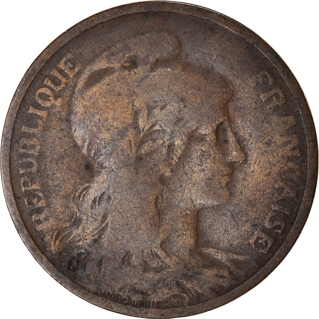 Moneda, Francia, 5 Centimes, 1910
