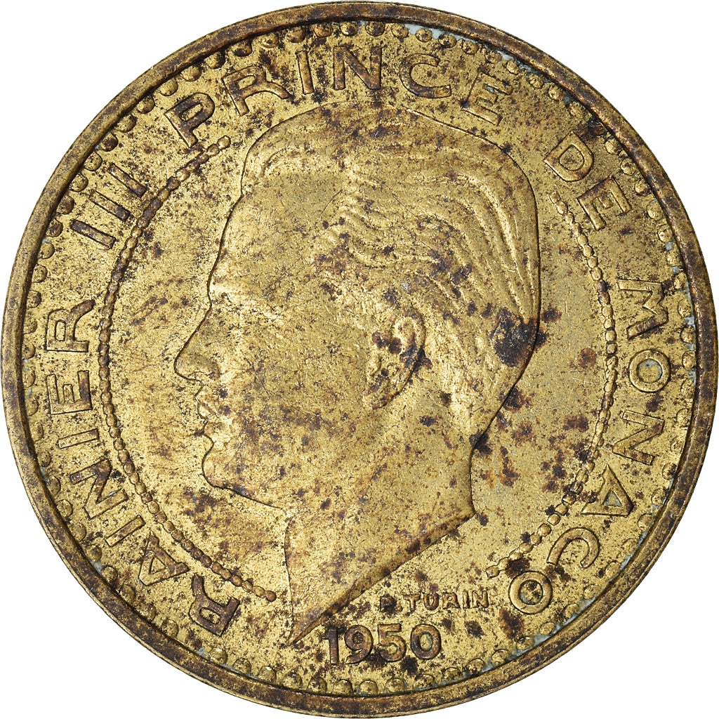 Coin, Monaco, 50 Francs, 1950