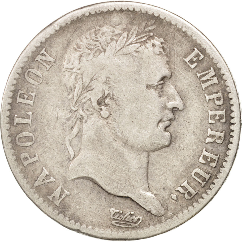 Moneta, Francia, Napoléon I, Franc, 1808, La Rochelle, MB, Argento, KM:682.5