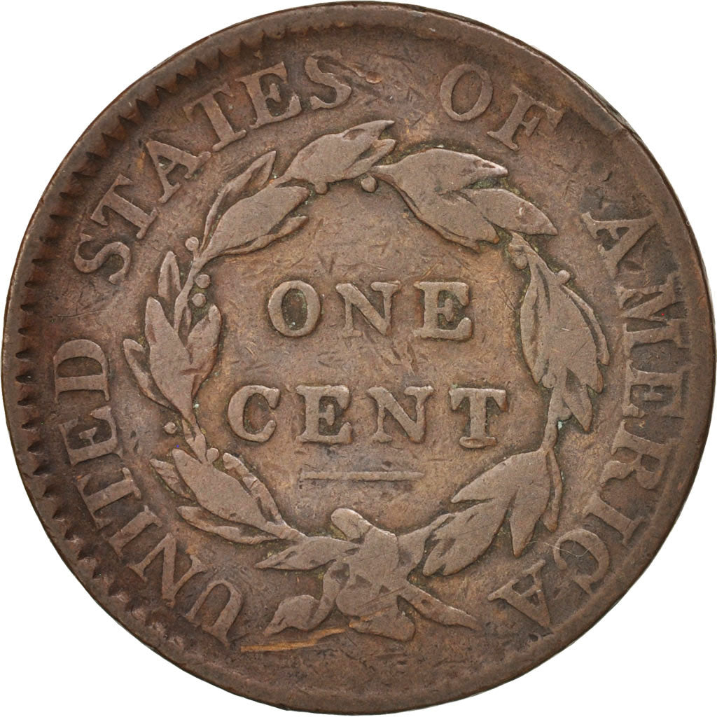 Moneda, Estados Unidos, Coronet Cent, Cent, 1817, U.S. Mint, Philadelphia, BC+