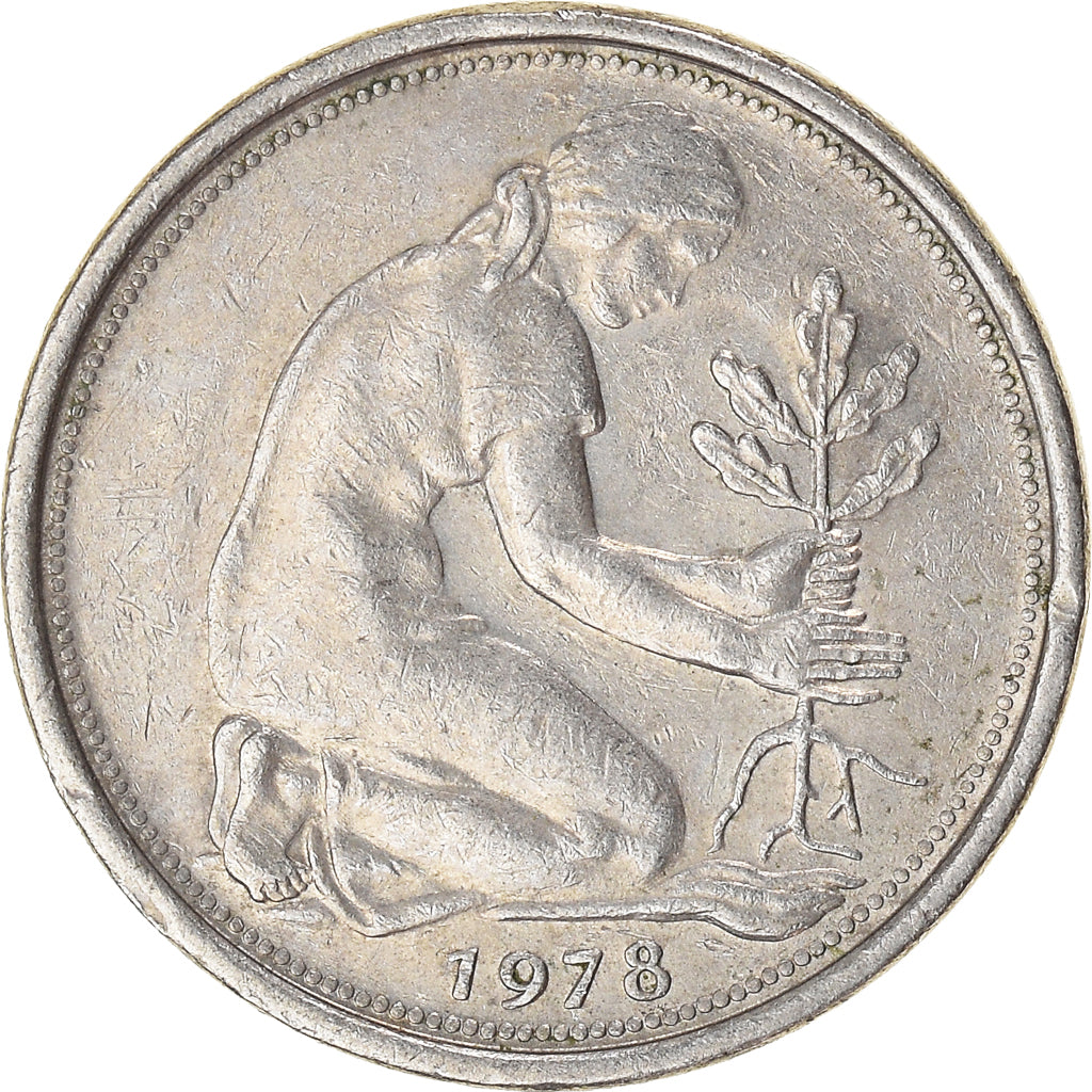 Coin, GERMANY - FEDERAL REPUBLIC, 50 Pfennig, 1978
