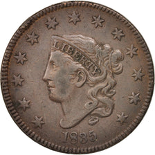 Stati Uniti, Coronet Cent, Cent, 1835, U.S. Mint, Philadelphia, BB, Rame, KM:45
