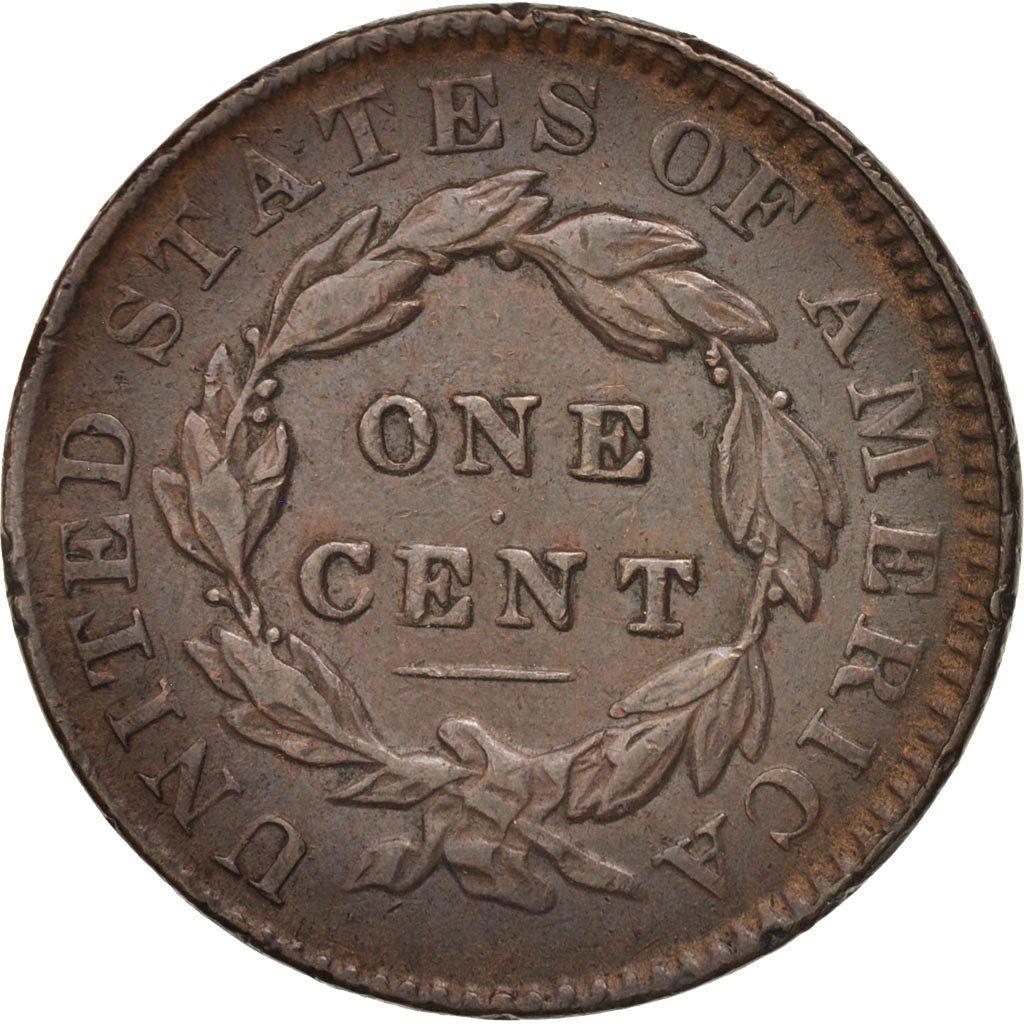 Stati Uniti, Coronet Cent, Cent, 1835, U.S. Mint, Philadelphia, BB, Rame, KM:45