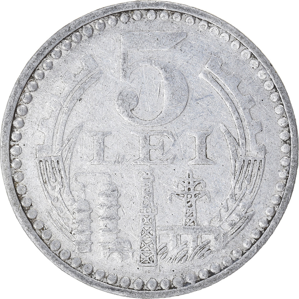 Monnaie, Roumanie, 5 Lei, 1978