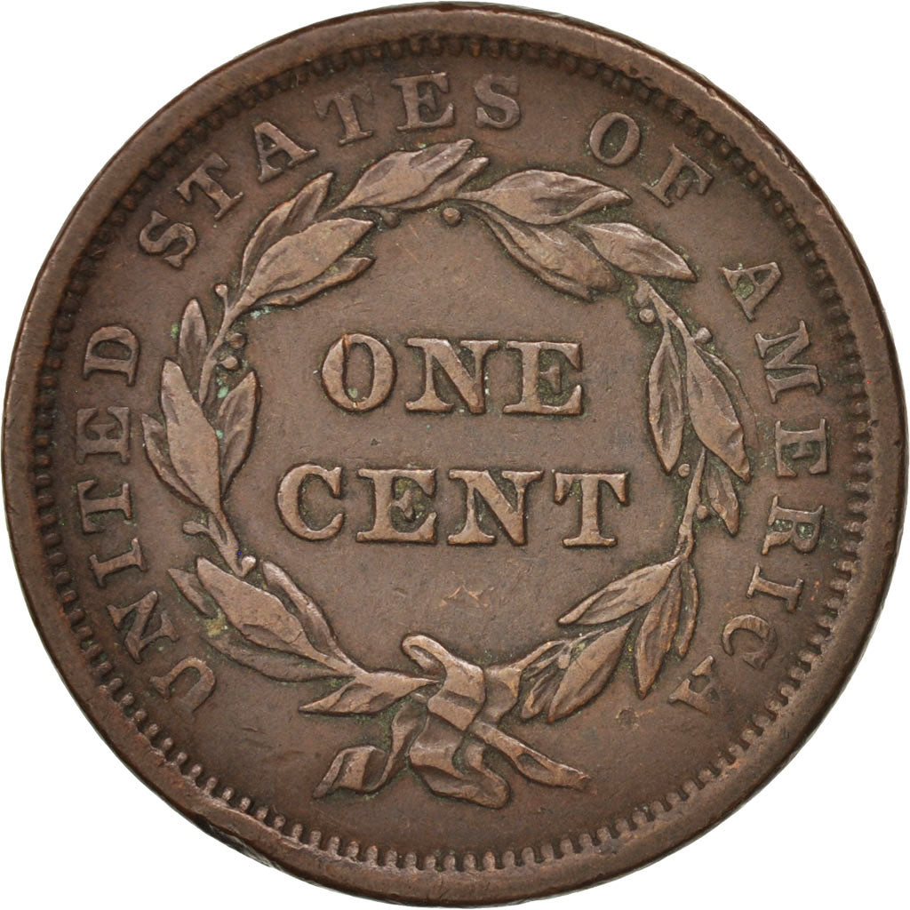 Moneta, Stati Uniti, Braided Hair Cent, Cent, 1843, U.S. Mint, Philadelphia, BB