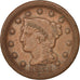 Coin, United States, Braided Hair Cent, Cent, 1851, U.S. Mint, Philadelphia
