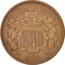 Vereinigte Staaten, 2 Cents, 1864, U.S. Mint, Philadelphia, EF(40-45), KM:94