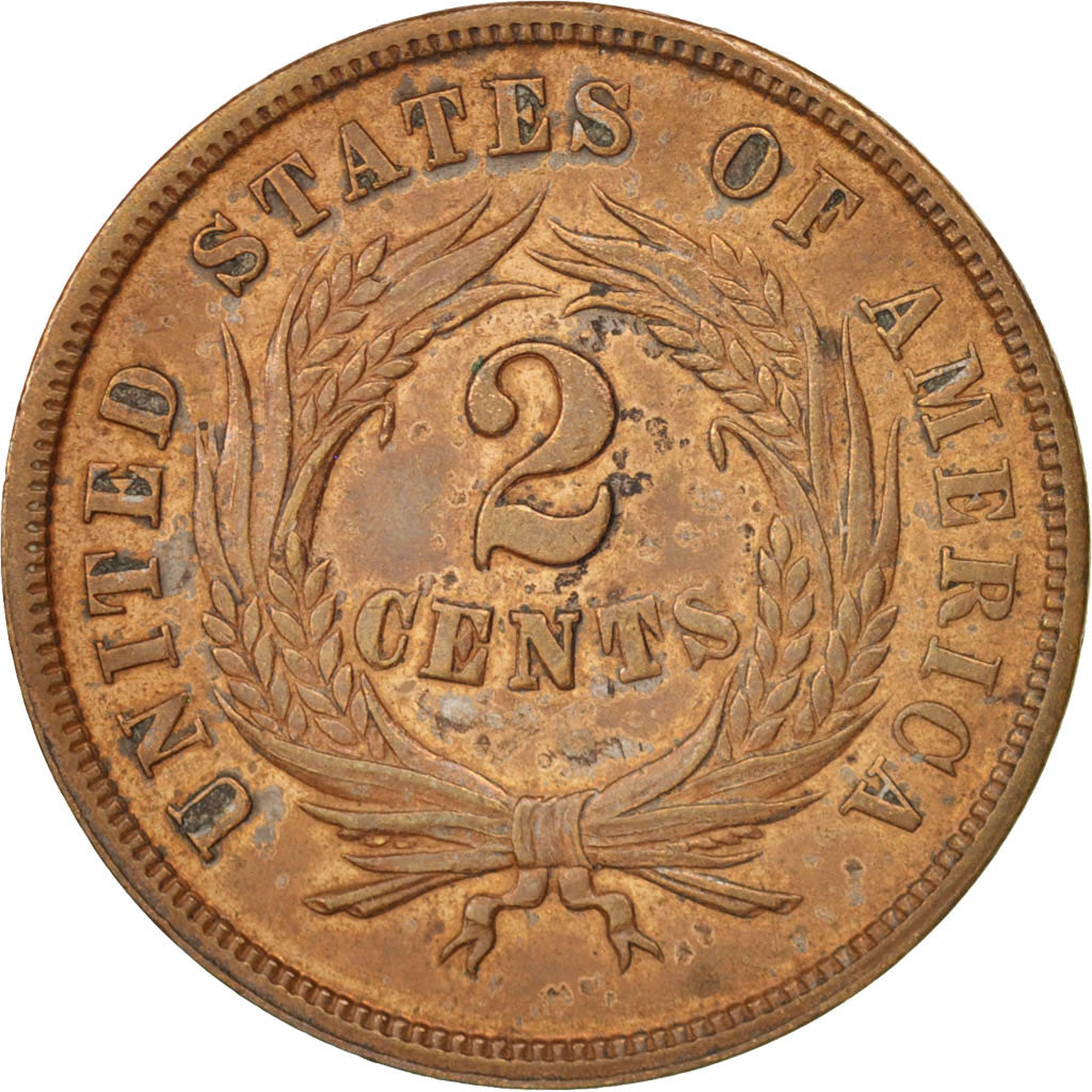 Vereinigte Staaten, 2 Cents, 1864, U.S. Mint, Philadelphia, EF(40-45), KM:94