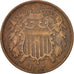 Monnaie, États-Unis, 2 Cents, 1867, U.S. Mint, Philadelphie, TTB