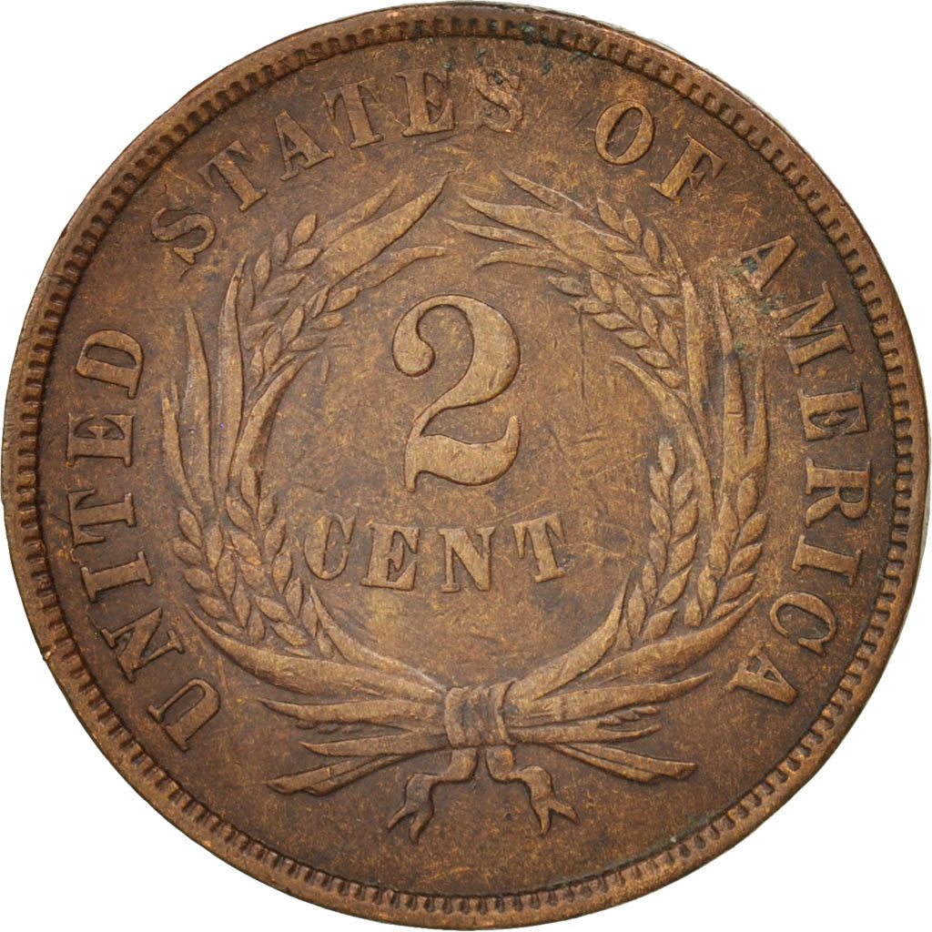 Coin, United States, 2 Cents, 1867, U.S. Mint, Philadelphia, EF(40-45)