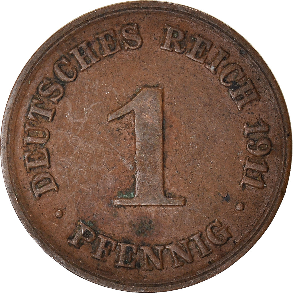 Monnaie, Empire allemand, Pfennig, 1911