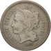 Moneda, Estados Unidos, Nickel 3 Cents, 1868, U.S. Mint, Philadelphia, BC+